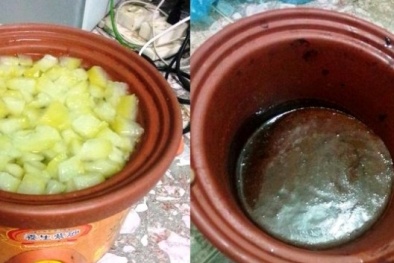 Cao bí đao tự chế khiến da mặt thâm đen vì mụn